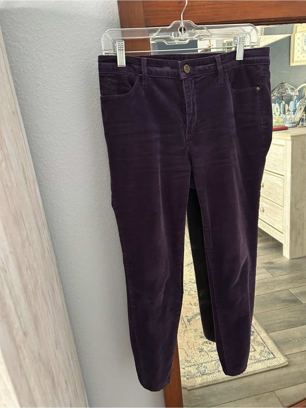 Talbots Corduroy Jeggings in Deep Plum
